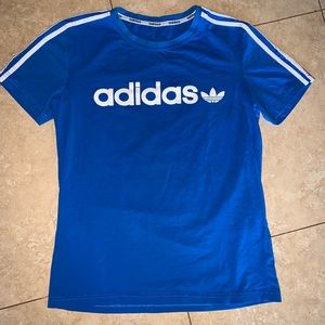 ADIDAS BLUE SHORT SLEEVE SHIRT